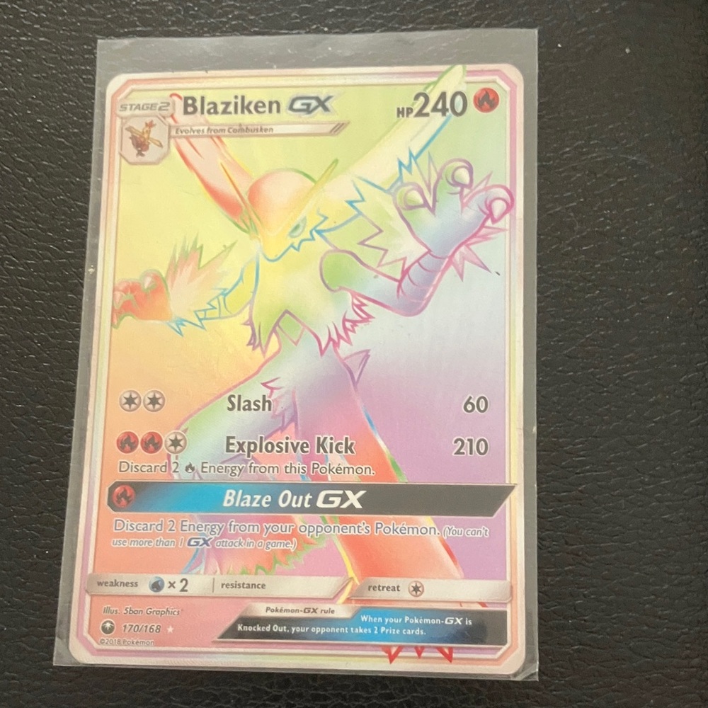 Pokemon Blaziken GX 170/168